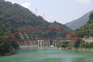 Fototapeta premium ダム湖