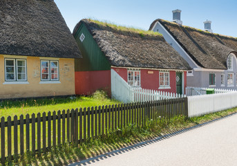 Häuser auf der Ferieninsel Fanö, Jütland, Dänemark