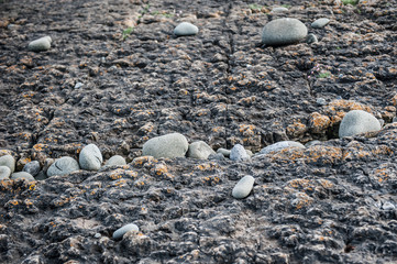 Sea stones, texture of stones