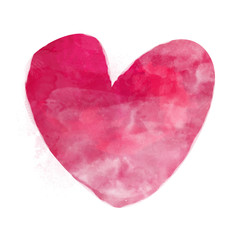 Watercolor heart vector