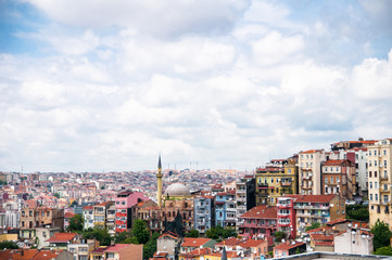 Istanbul . Panoramic view of residential neighborhoods
