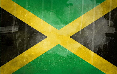 Jamaica grunge flag