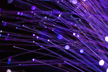 Abstract background fiber optics close up, computer communicatio