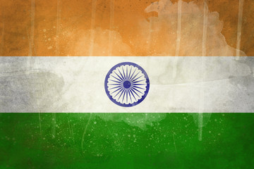 India grunge flag