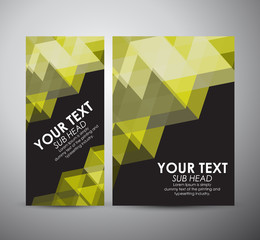 Brochure business design Abstract yellow geometric strip pattern background. 
