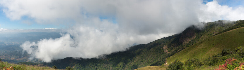 Panoramic mountain landscape