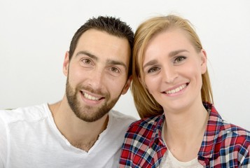portrait of happy young couple