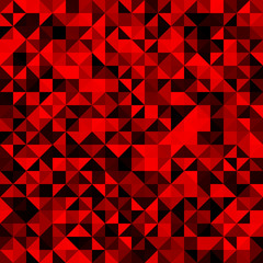 Abstract seamless pattern of shades of red triangles.
