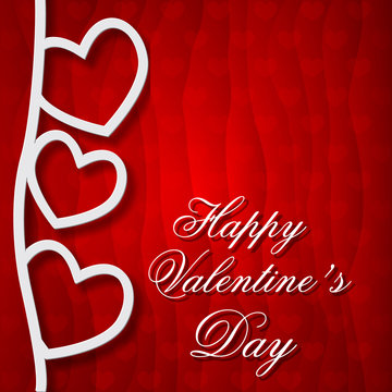 Happy Valentines Day greeting card template