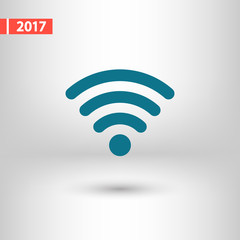 Wireless Icon, vector illustration. Flat design style