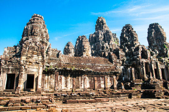 Bayon Temple At Angkor Wat, Siem Reap, Cambodia
