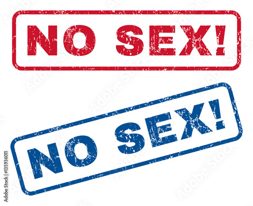 No Sex Text Rubber Seal Stamp Watermarks Vector Style Is Blue And Red Ink Caption Inside 7354