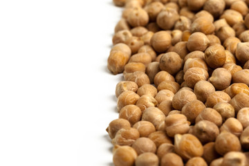 Soybeans isolated on white background