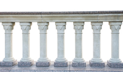 stone railings, isolated