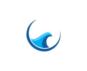Obraz na płótnie Canvas Wave logo