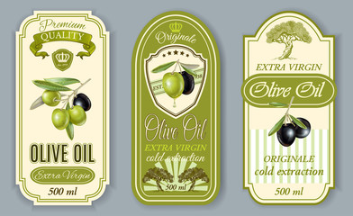Oilve oil labels - 135941099