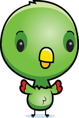 Cartoon Baby Parrot Standing