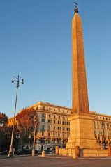 Roma, piazza Giovanni Paolo ll - l'obelisco