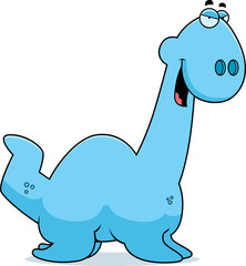 Sly Cartoon Plesiosaur