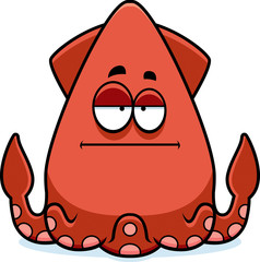 Bored Cartoon Squid