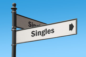 Obraz premium Schild 175 - Singles