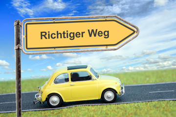 Schild 166 - Richtiger Weg