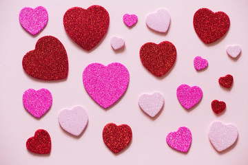 Hearts on Valentines day