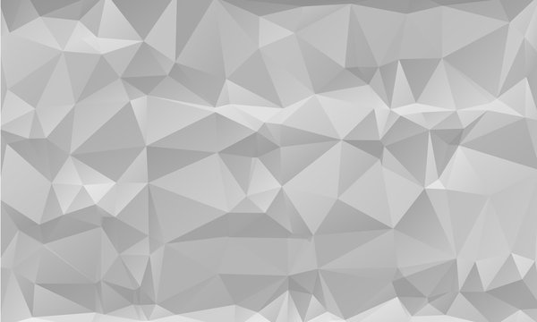 Polygonal  grey and white abstract background