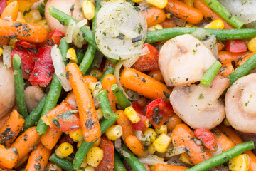 Fresh frozen vegetables eco food, natur.