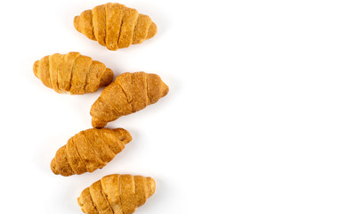 Fresh croissant close up