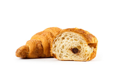 Fresh croissant close up