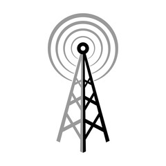 Transmitter vector icon on white background, isolated object