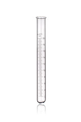 Laboratory test-tube isolated on white
