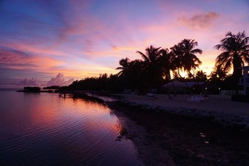 Fototapeta na wymiar Sonnenuntergang auf den Florida Keys