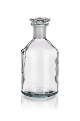 Laboratory glass dose isolated on white