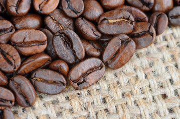 Background with coffee beans