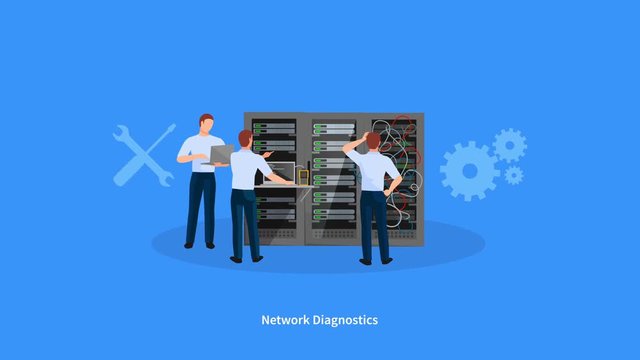 Network engineer IT animation footage