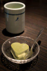 Green tea ice cream