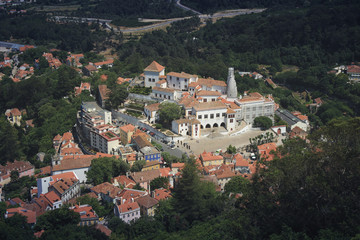 Fototapeta na wymiar Historical center of the village of Sintra, Portugal