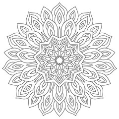 Mandala. Ethnic decorative ornament. Round flower pattern