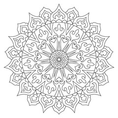 Mandala. Ethnic decorative ornament. Round flower pattern