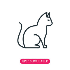 Cat icon vector
