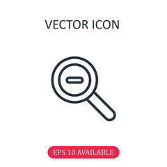 Zoom out icon vector