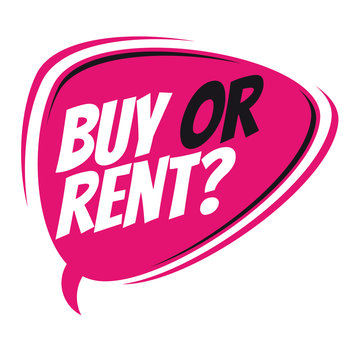 buy or rent retro speech balloon