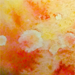 Fototapeta na wymiar orange watercolor abstract texture, vector, illustration