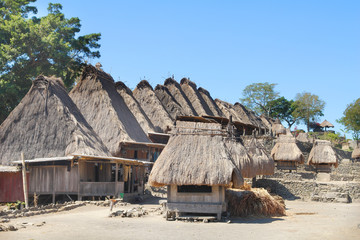 Bena Village of Ngada culture situated at the foot of Mount Inerie on Flores island, Indonesia   © robnaw