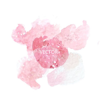 pink watercolor abstract texture, vector, illustration