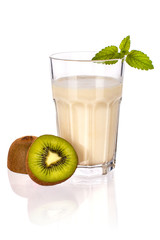 Kiwi shake isolated on white