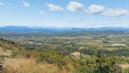 Fototapeta na wymiar Panorama Ardeche Mountain.
