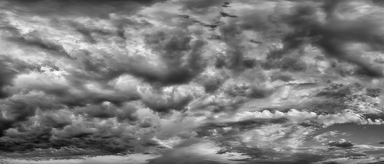 dark storm clouds. overcast sky